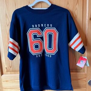 Vintage NWT Boys NFL Denver Broncos Football Jersey L 16 18 Licensed Apparel